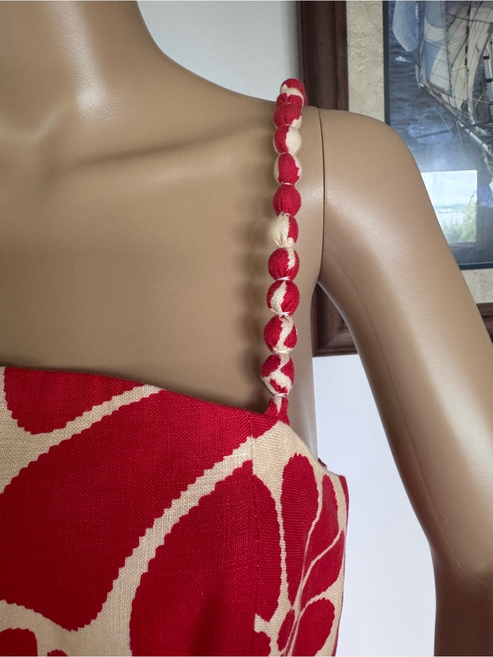 FARM Rio Palermo Red and Cream Floral Maxi Dress - Picture 8 of 14